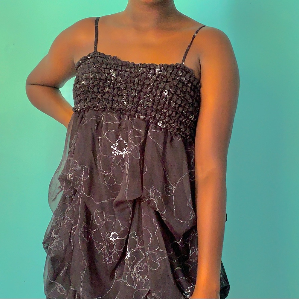 Cecico Black Ruffle Dress